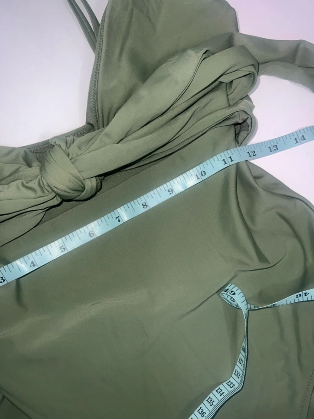 Women’s aerie Olive Green One-Piece Swimsuit Size M - Picture 7 of 11